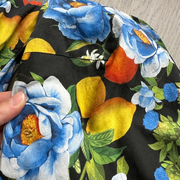 Borgo de Nor Tati Floral Print Off Shoulder Puff Sleeve Midi Dress UK 8 / US 2 - Picture 7 of 11